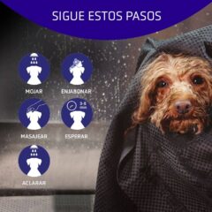 Champú para perros de pelo blanco, negro y gris artero blanc 250 ml modo de uso