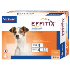 antiparasitario externo para perros pipeta effitix 4-10 kg