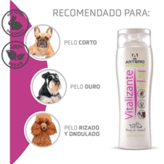 champú para perros de pelo corto duro y dobles capas de pelo que necesitan volumen artero vitalizante 250 ml recomendaciones