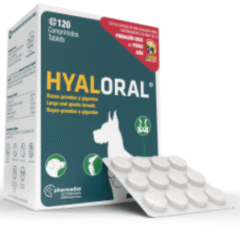 condroprotector para perros hyalora razas grandes 120 comprimidos