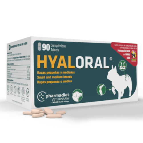 condroprotector para perros pequeños y medianos hyaloral razas pequeñas y medianas