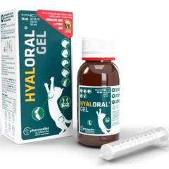 hyaloral gel 50 ml para gatos y cachorros con jeringa dosificadora