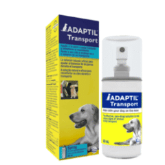para calmar a tu perro en los viajes adaptil transport spray