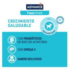 características snacks para cachorros advance puppy snack 150 g