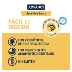 características snacks para perros Advance Sensitive Snacks 150 g