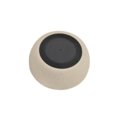 comedero para perros y gatos Comedero bambú beigge diámetro 12 cm por detrás