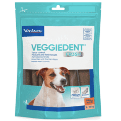 láminas masticables contra el sarro y mal aliento Veggiedent Fresh perros peso de 5 a 10 kg