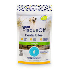 reduce el sarro y la placa dental plaqueoff dental bites 150 g perros