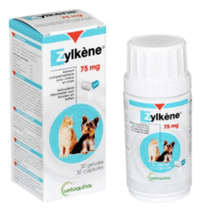 calmante natural perros y gatos zylkene 75mg 30 cápsulas tranquilizante perros y gatos