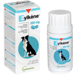 calmante natural perros zylkene 225mg 30 cápsulas tranquilizante perros