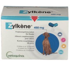 calmante para perros zylkene 450mg 100 cápsulas tranquilizante perros