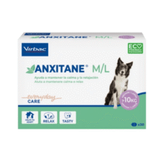 relajante natural para perros grandes anxitane 30 comprimidos