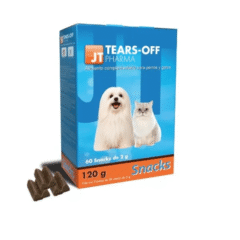 snacks para obstrucción de lagrimal en perros y gatos JT tears off snacks 60x2 g