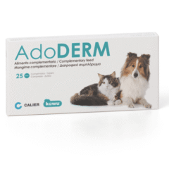 mejora piel uñas y pelo con ado derm 25 comprimidos perros y gatos