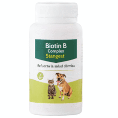 fortalece pelo piel y uñas con biotin b complex 100 comp para perros y gatos