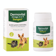 protección piel y pelo perros y gatos dermovital omega