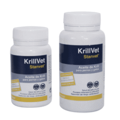 aceite con omega 3 en cápuslas krillvet para perros y gatos