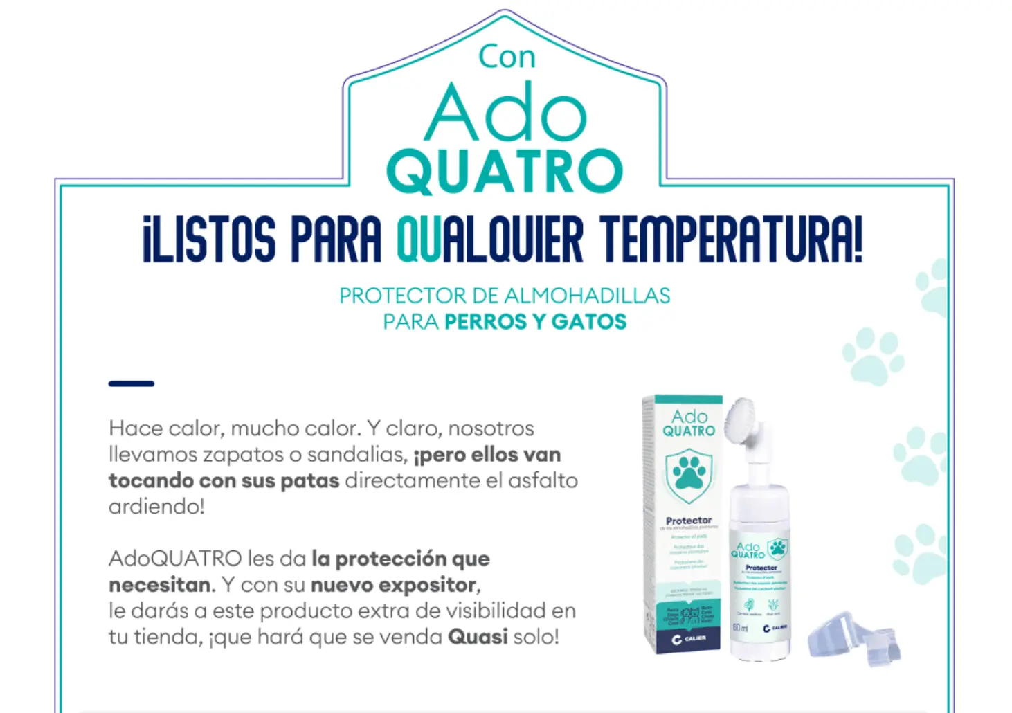 protector de almohadillas Adoquatro para perros y gatos