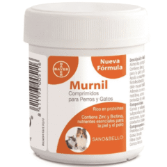 biotina y zinc para piel y pelo murnil perros y gatos 66 comprimidos