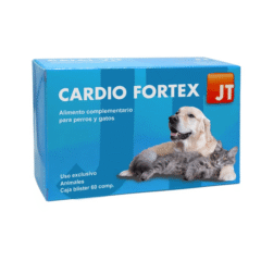 buen funcionamiento del corazón de tu perros y gatos con JT Cardio Fortex comprimidos