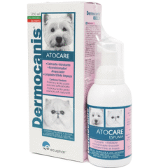 champú calmante perros y gatos más espuma dermocanis atocare champú 250 ml y espuma 150 ml