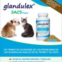 glandulex sacs polvo para perro y gato