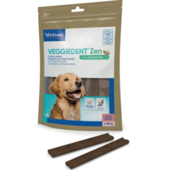 snacks dentales y relajantes veggiedent zen perros de más de 20 kg