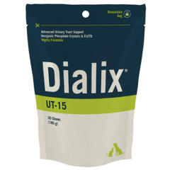 REDUCE PROBLEMAS DE ORINA CON DIALIX UT-15, 30 CHEWS para perros