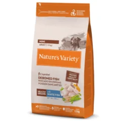 pienso de con cereales saludables Nature´s Variety Healthy Grains Pescado Blanco perros mini 1,5 kg