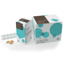 suplemento alimenticio para el cuidado de piel y pelo de perro y gato uderm omega cápsulas