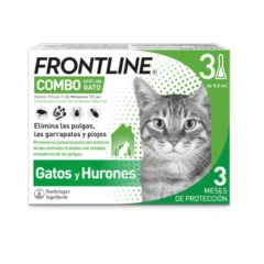 antiparasitario externo pipetas Frontline combo gatos 3 pipetas