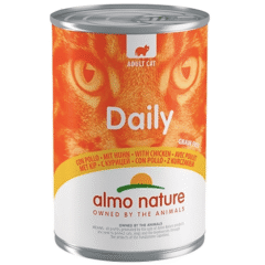 dieta húmeda para gatos almo nature daily con pollo 400g