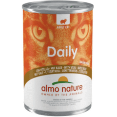dieta húmeda para gatos almo nature daily con ternera 400g