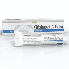 mantenimiento de la salud ocular del ojo del perro con oftalmovit A pomada para perros