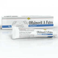 mantenimiento de la salud ocular del ojo del perro con oftalmovit A pomada para perros