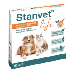 pipetas repelentes naturales stanvet life pipetas repelentes 4 unidades perros y gatos