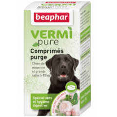 antiparasitario interno natural para perros MEDIANOS Y GRANDES vermi pure perros comprimidos