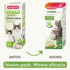 antiparasitario interno natural para gatos vermi pure gatos jarabe nuevo formato