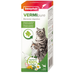 antiparasitario interno natural para gatos vermi pure gatos líquido 50 ml