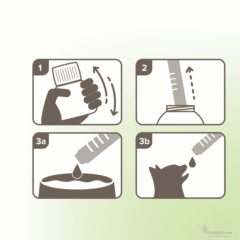 antiparasitario interno natural para gatos vermi pure gatos líquido 50 ml MODO DE USO