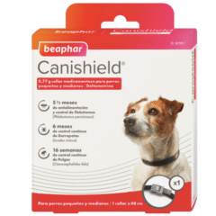 canishield collar antiparasitario para perro 48cm