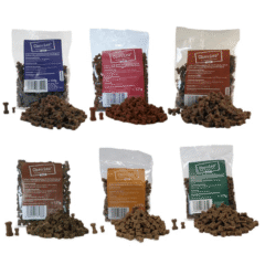 chuches para perros Chewies Huesitos Semihúmedos para perros 125 g