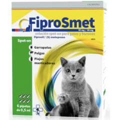 pipetas antiparasitarias gatos y hurones fiprosmet gatos y hurones
