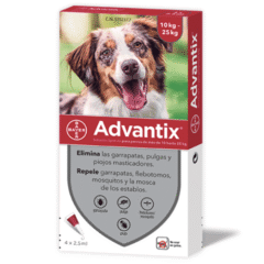 pipetas para perros advantix perros pipetas antiparasitarias 10-25 kg