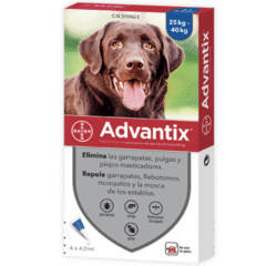 pipetas para perros advantix perros pipetas antiparasitarias peso de más de 25 kg