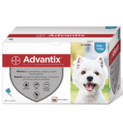 pipetas para perros advantix pipetas antiparasitarias 4-10 kg 24 pipetas