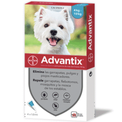 pipetas para perros advantix pipetas antiparasitarias 4-10 kg