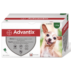 pipetas para perros advantix pipetas antiparasitarias hasta 4 kg 24 pipetas