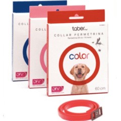 collar antiparasitario taberdog 60 cm collar permetrina colores perros