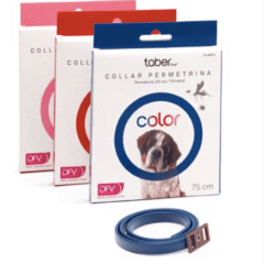 collar antiparasitario taberdog 75 cm collar permetrina colores perros